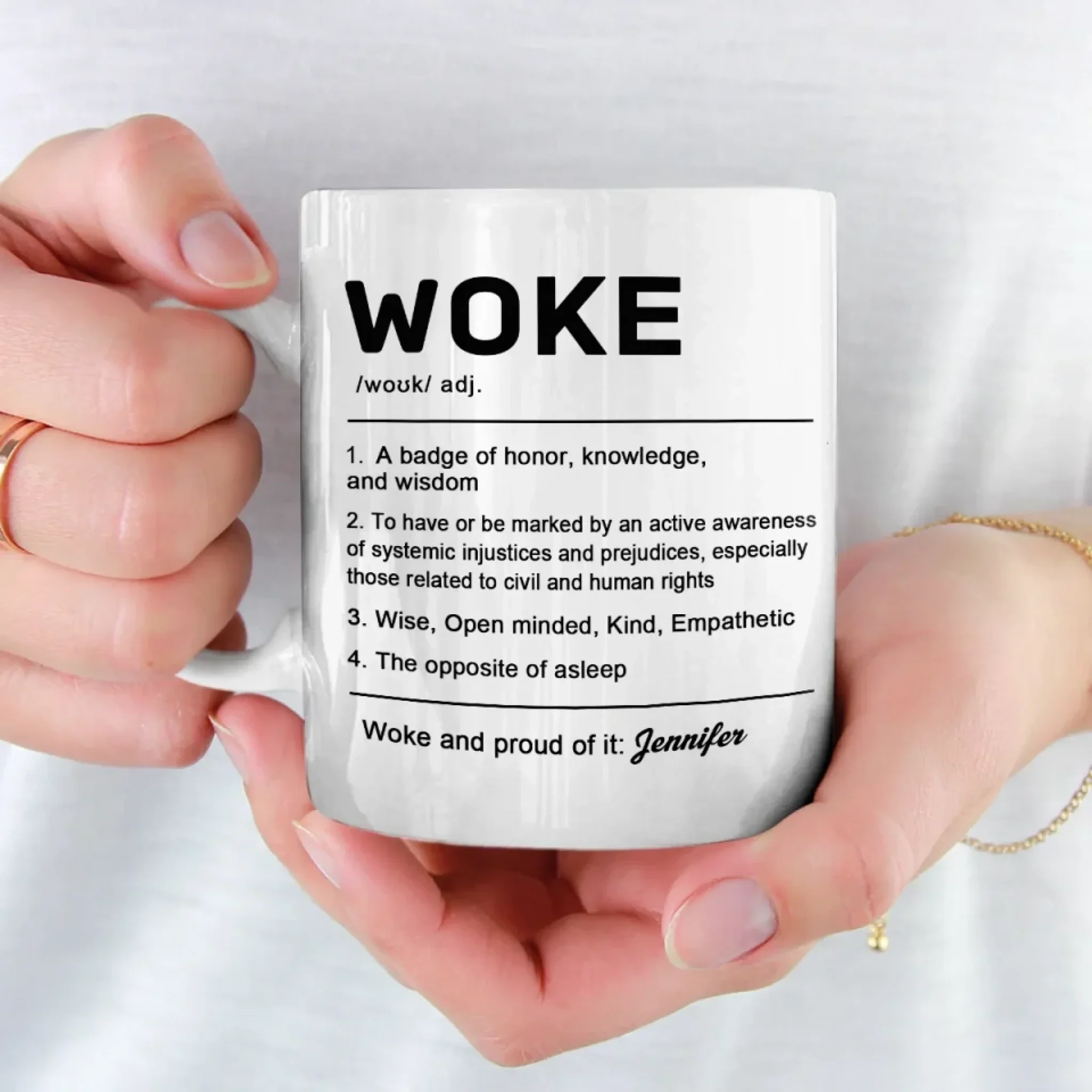 A Badge Of Honor - Affirmation Personalized Custom Mug - Gift For Yourself - Image 3