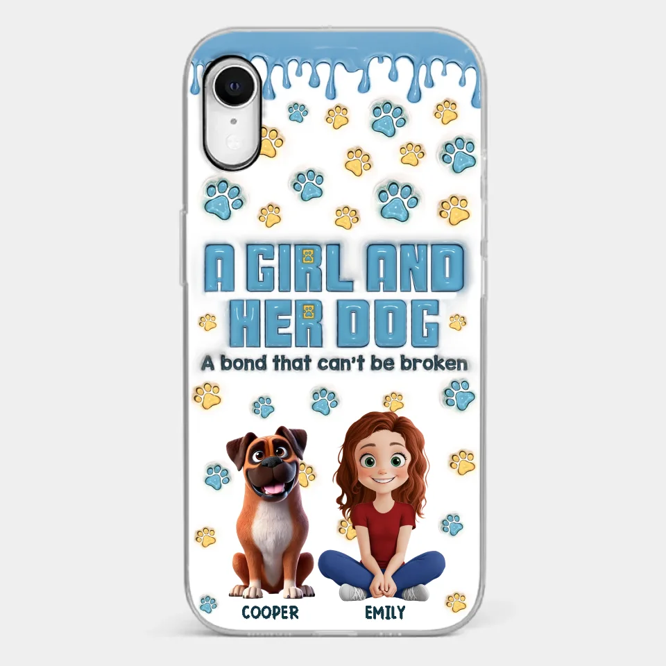 A Bond That Can't Be Broken - Dog Personalized Custom 3D Inflated Effect Printed Clear Phone Case - Gift For Pet Owners, Pet Lovers - Image 25