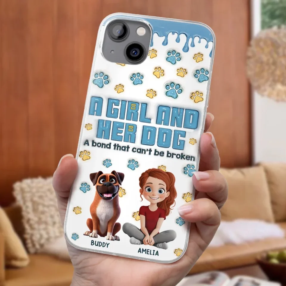 A Bond That Can't Be Broken - Dog Personalized Custom 3D Inflated Effect Printed Clear Phone Case - Gift For Pet Owners, Pet Lovers - Image 32
