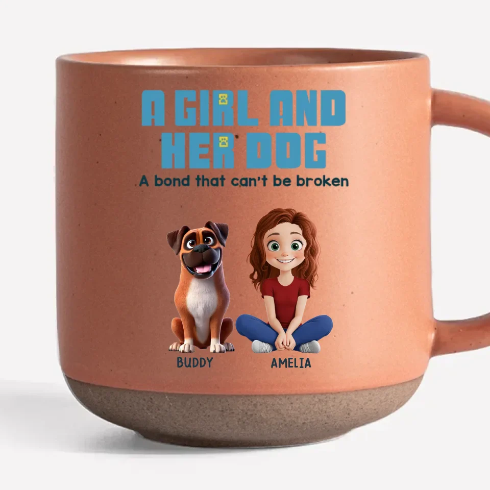 A Bond That Can't Be Broken - Dog Personalized Custom Printed Pottery Mug - Gift For Pet Owners, Pet Lovers - Image 3