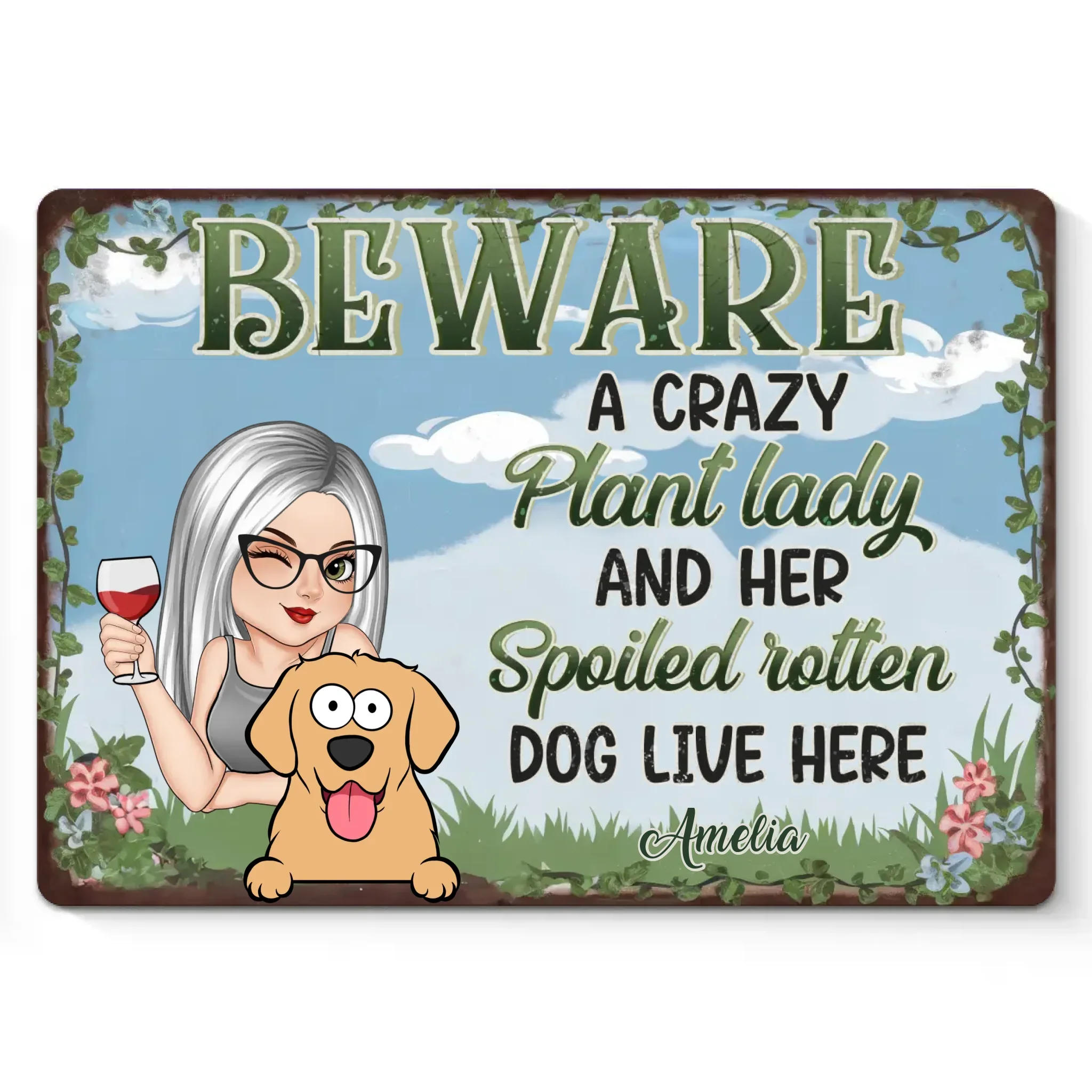 A Fun Reminder That Pets Make A House A Home - Dog Personalized Custom Home Decor Metal Sign - House Warming Gift For Pet Owners, Pet Lovers - Image 2