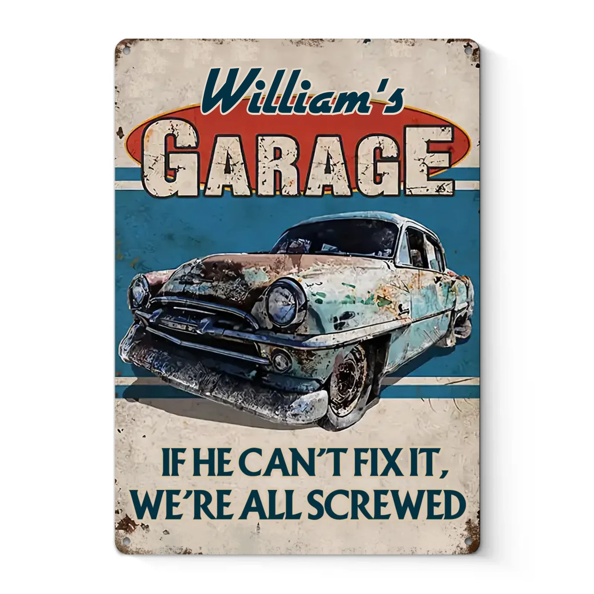 A Fun Way To Add Personality To Your Home Sweet Home - Family Personalized Custom Home Decor Metal Sign - House Warming Gift For Yourself, Husband Wife, Best Friends, Family Members - Image 2