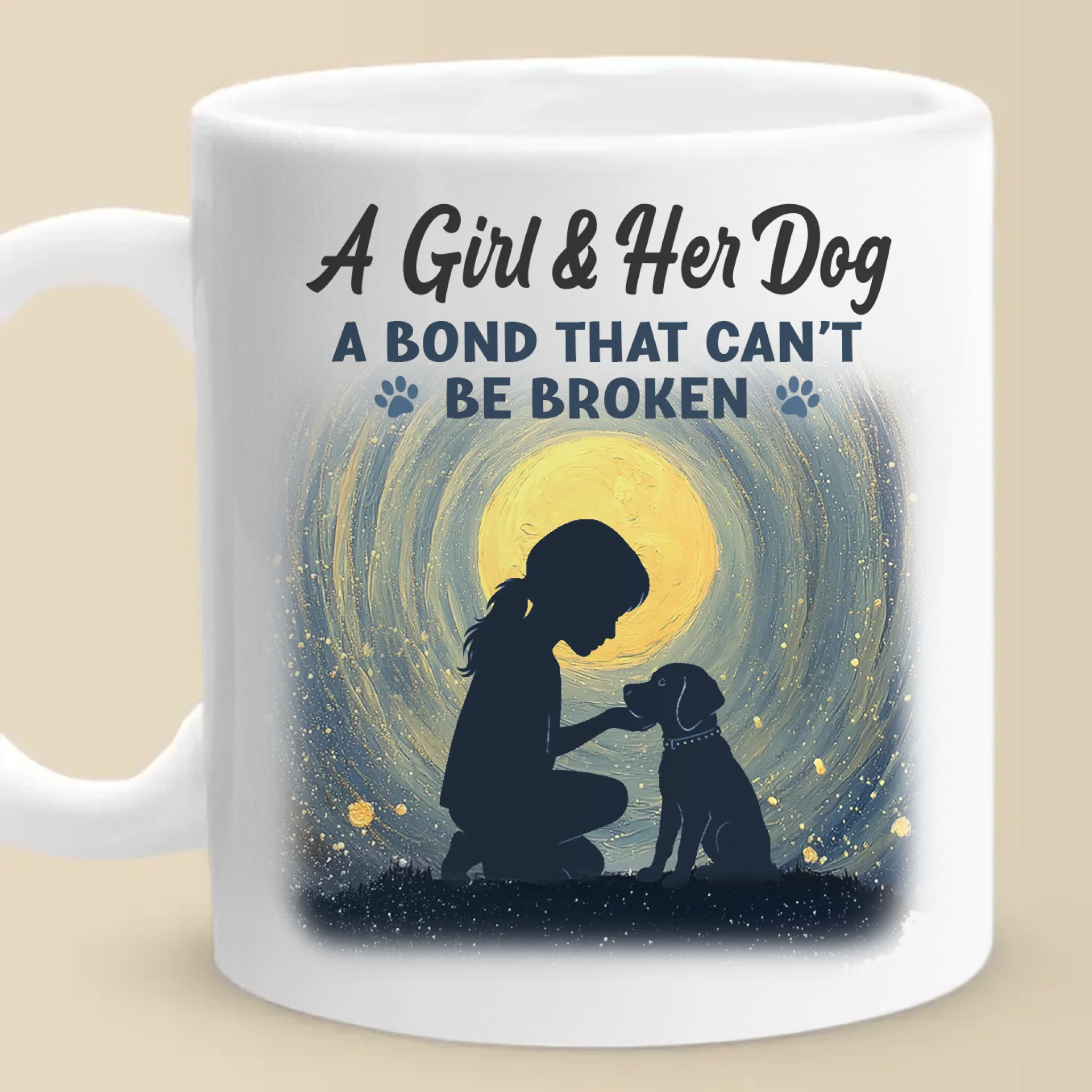 A Girl And Her Dog, An Unbreakable Bond - Dog Mug - Gift For Pet Owners, Pet Lovers - Image 3
