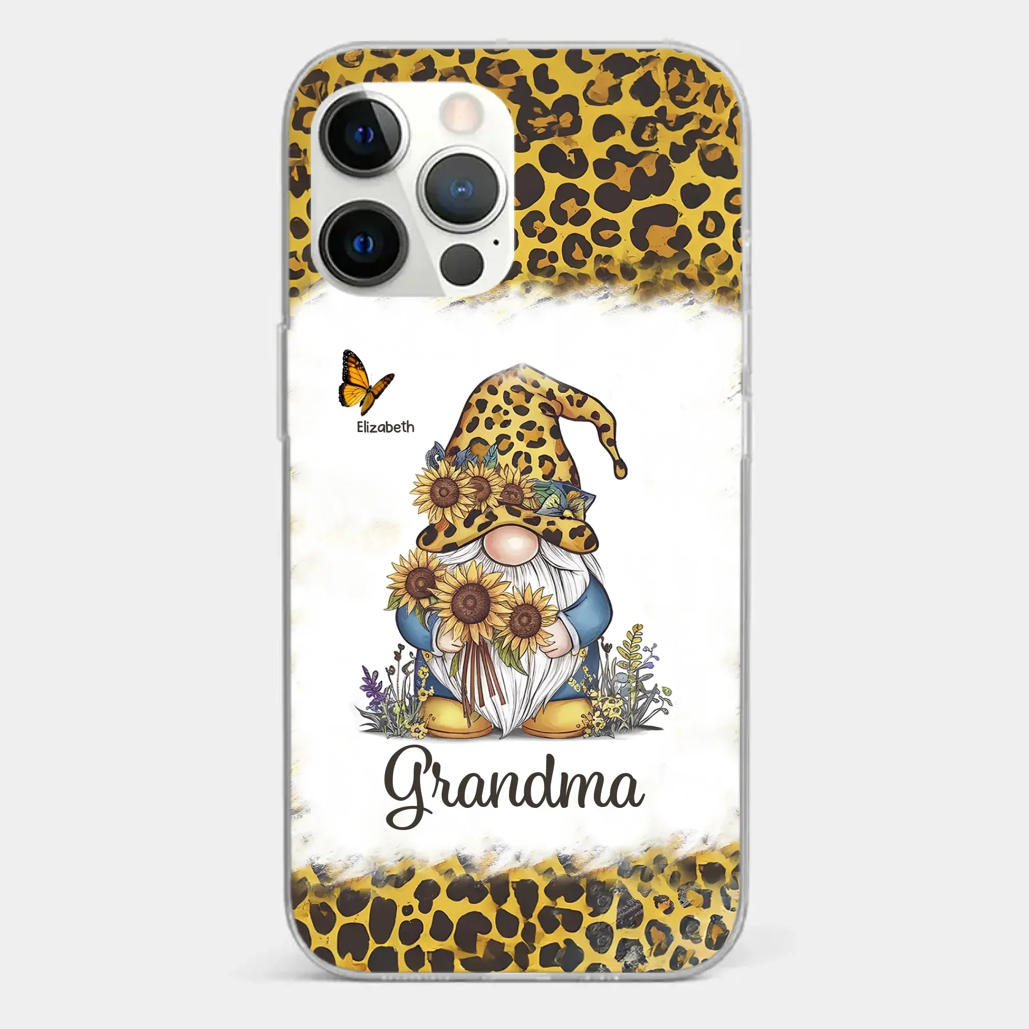 A Gnome’s Wisdom, A Grandma’s Heart - Family Personalized Custom Clear Phone Case - Gift For Mom, Grandma - Image 11