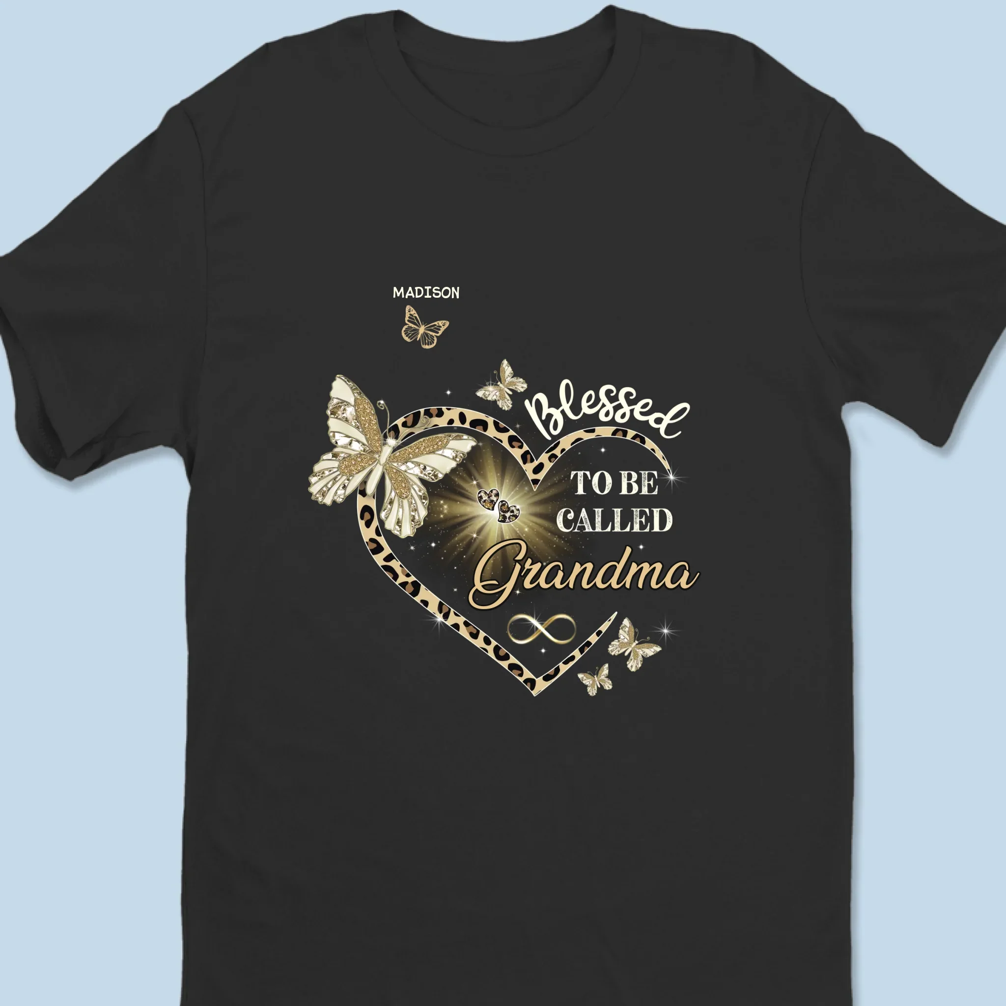 A Grandma's Love Endures Through All - Family Personalized Custom Unisex T-shirt, Premium T-shirt, Hoodie - Gift For Mom, Grandma - Image 6