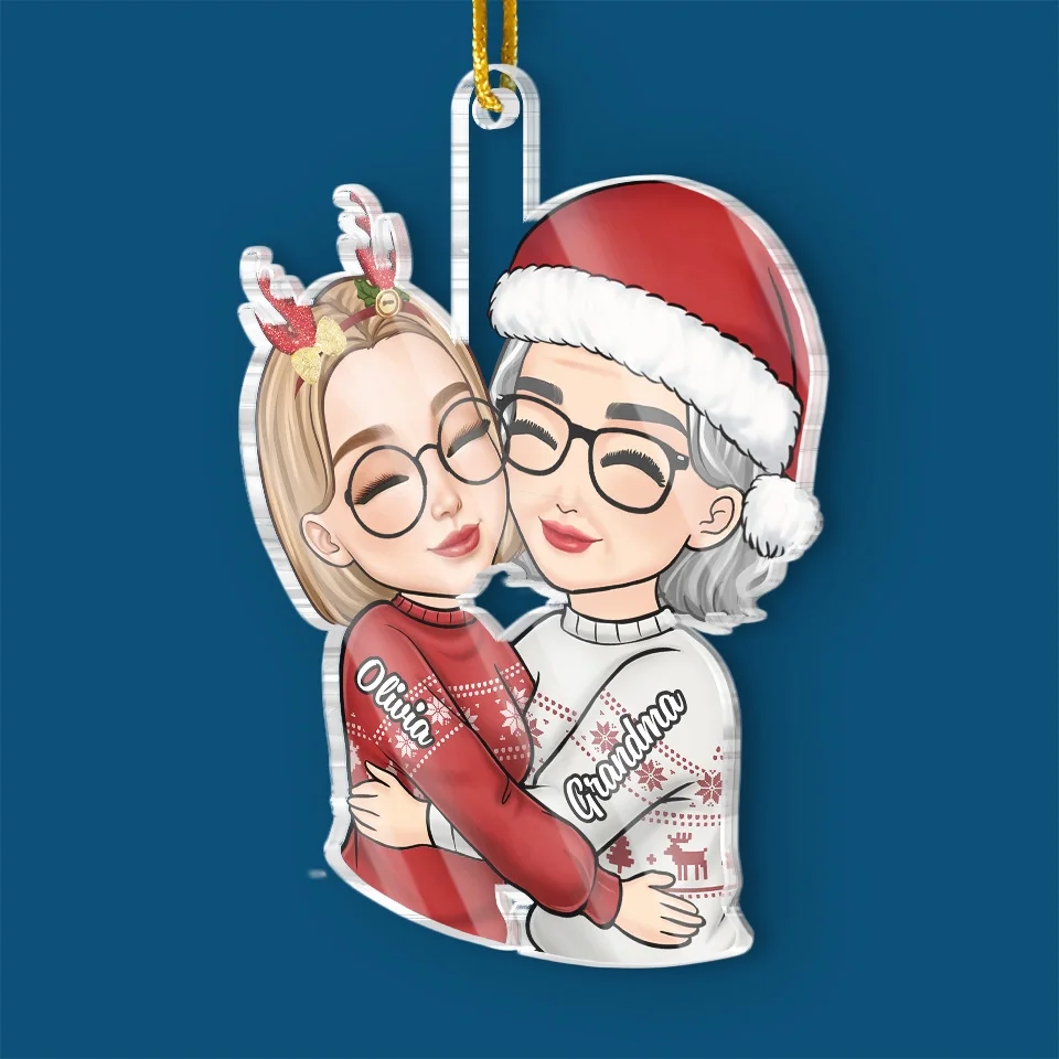A Mother And A Daughter Always Share A Special Bond - Family Personalized Custom Ornament - Acrylic Custom Shaped - Christmas Gift For Son, Daughter, Mom - Image 3