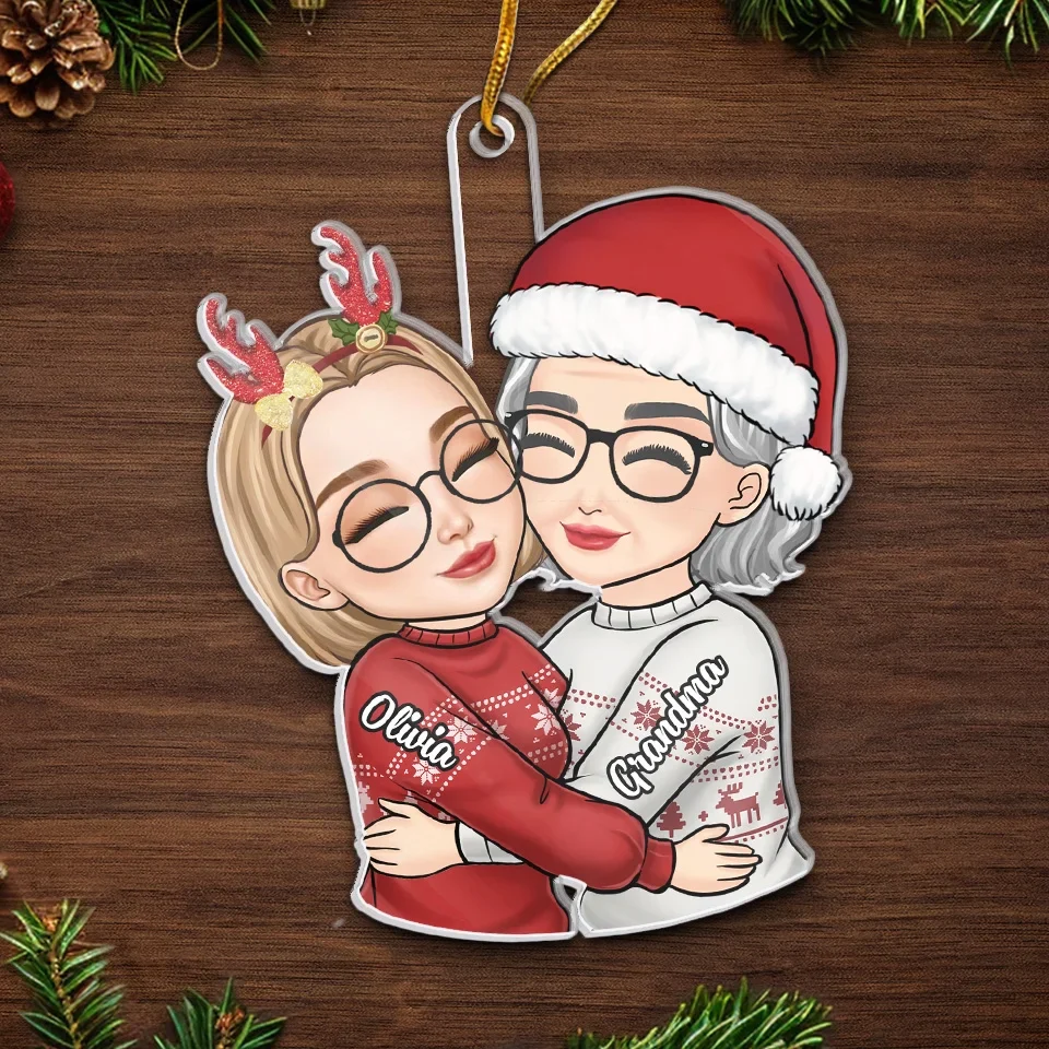 A Mother And A Daughter Always Share A Special Bond - Family Personalized Custom Ornament - Acrylic Custom Shaped - Christmas Gift For Son, Daughter, Mom - Image 5