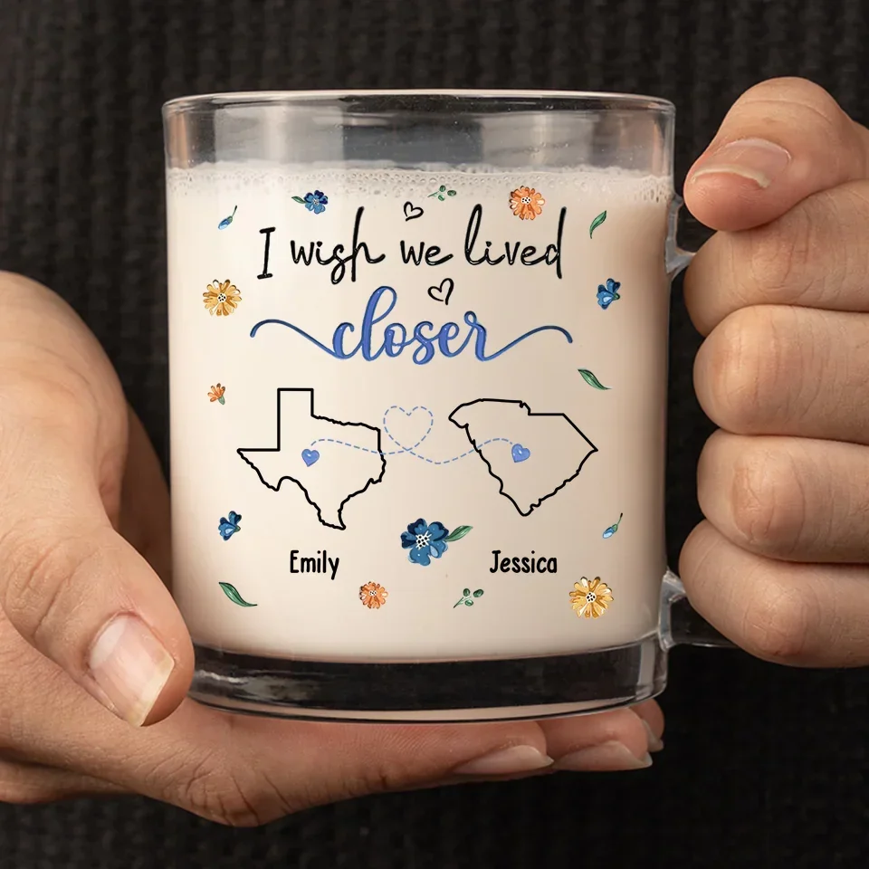 A Sweet Friendship Refreshes The Souls - Bestie Personalized Custom Glass Mug - Gift For Best Friends, BFF, Sisters - Image 3