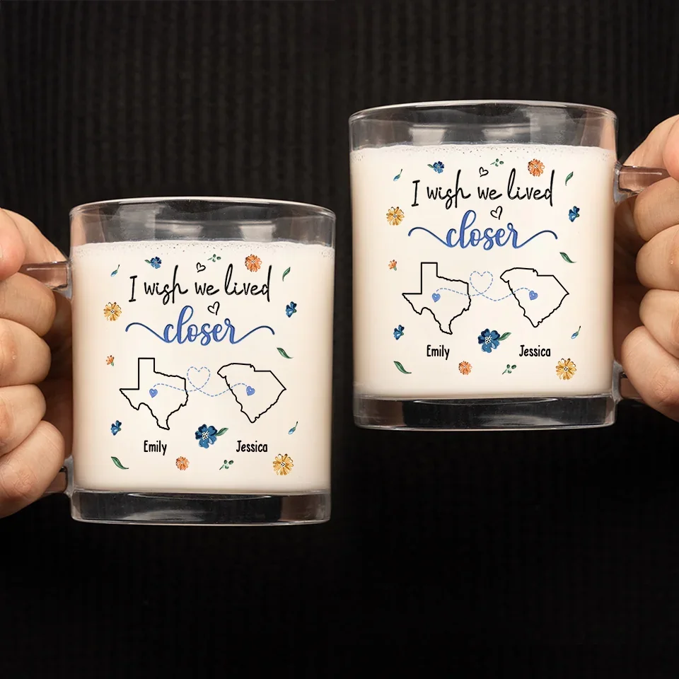 A Sweet Friendship Refreshes The Souls - Bestie Personalized Custom Glass Mug - Gift For Best Friends, BFF, Sisters - Image 4
