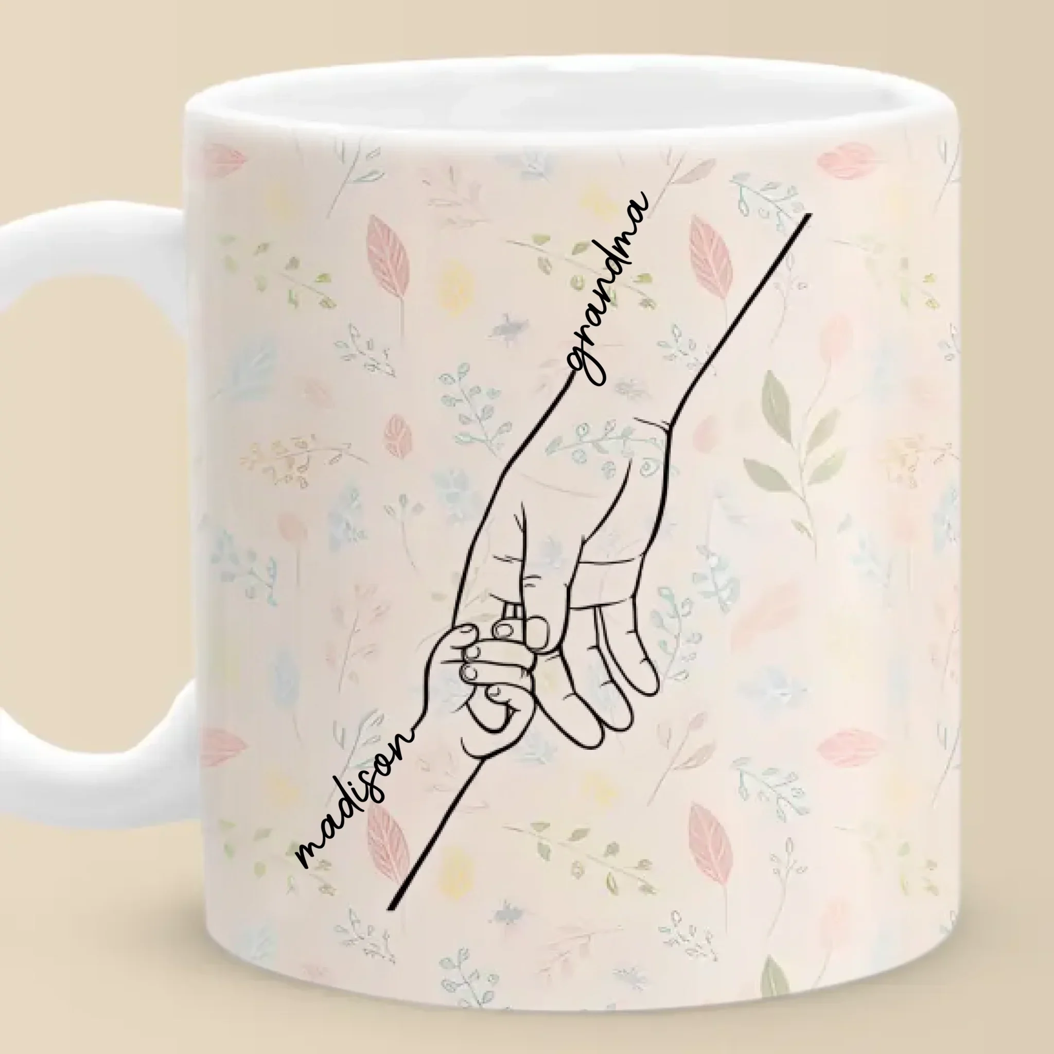 A Sweet Way To Celebrate The Bonds That Hold You Together - Family Personalized Custom Mug - Mother's Day Gift For Mom, Grandma - Image 2