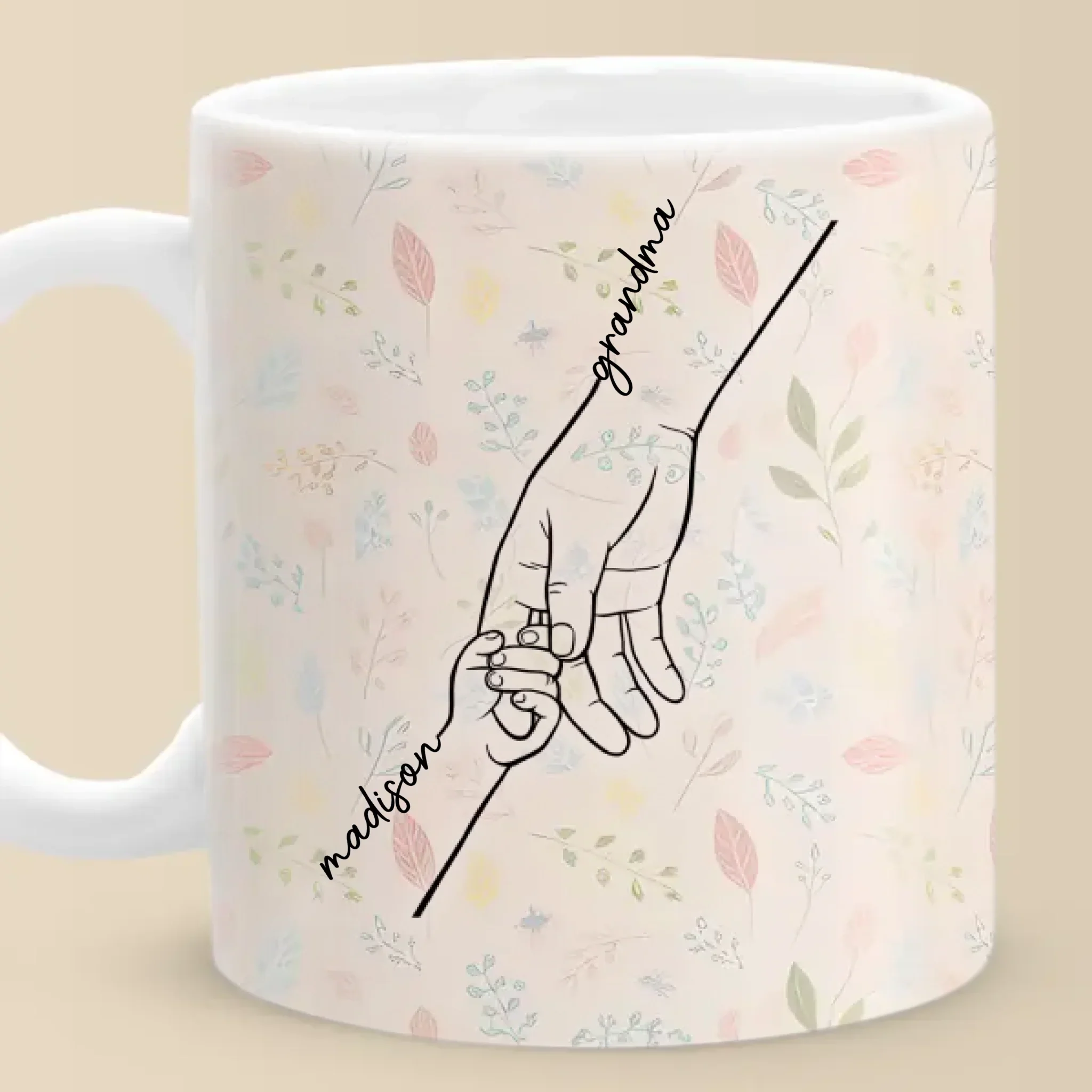 A Sweet Way To Celebrate The Bonds That Hold You Together - Family Personalized Custom Mug - Mother's Day Gift For Mom, Grandma - Image 3