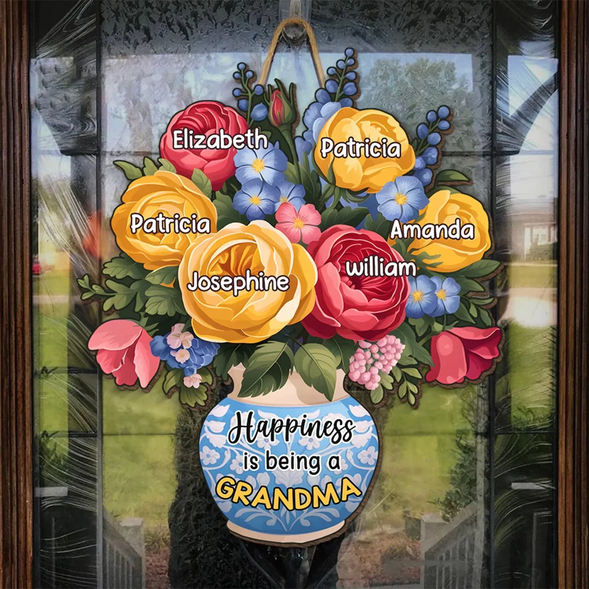 A Thoughtful Gift For The Grandma Who Does It All - Family Personalized Custom Shaped Home Decor Wood Sign - House Warming Gift For Mom, Grandma - Image 4
