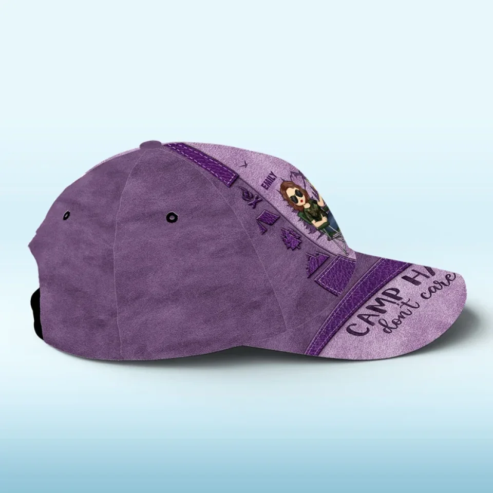 Adventure Awaits In The Great Outdoors - Camping Personalized Custom Hat, All Over Print Classic Cap - Gift For Camping Lovers - Image 4