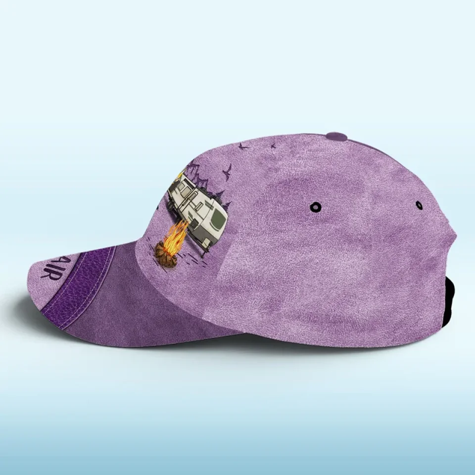 Adventure Awaits In The Great Outdoors - Camping Personalized Custom Hat, All Over Print Classic Cap - Gift For Camping Lovers - Image 5
