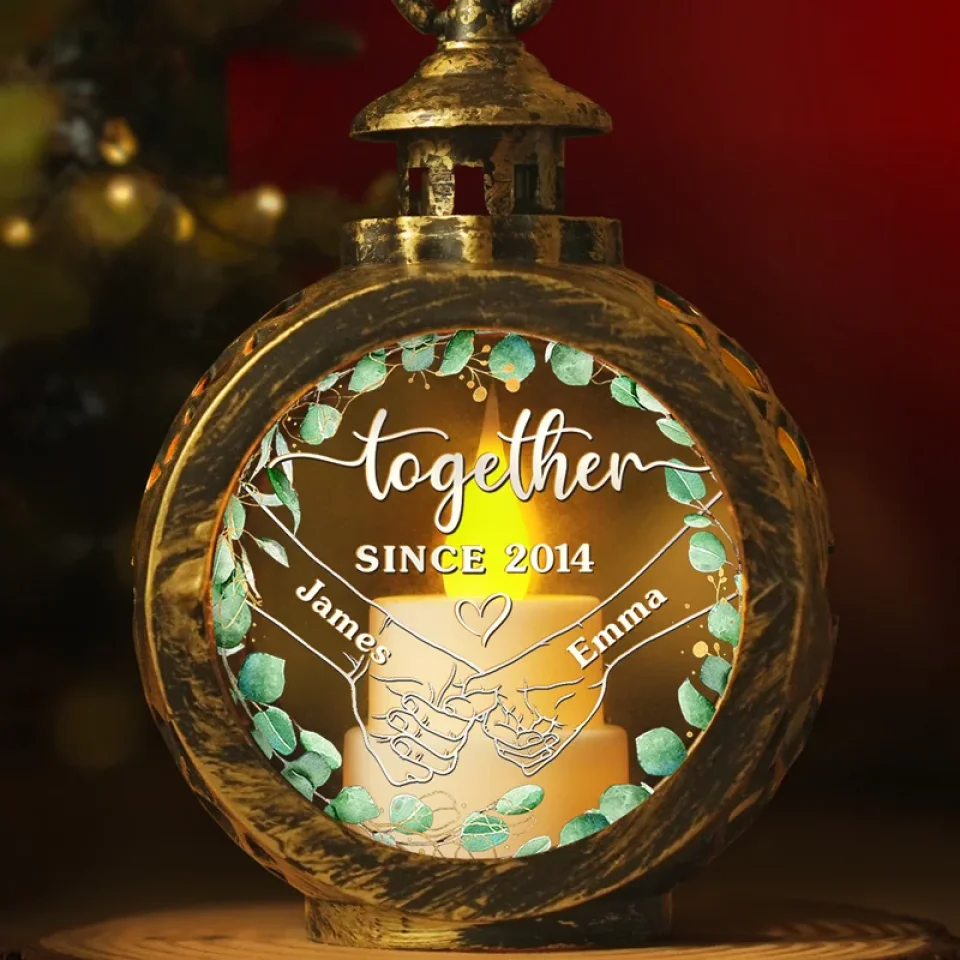 All Of Me Loves All Of You - Couple Personalized Custom Candlelight Lantern Ornament - Christmas Gift For Husband Wife, Anniversary