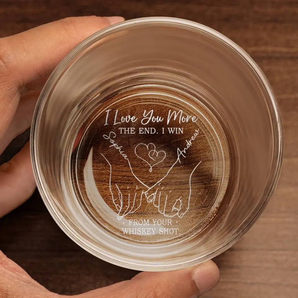 All Of Me Loves All Of You - Couple Personalized Custom Whiskey Glass - Gift For Husband Wife, Anniversary - Image 4