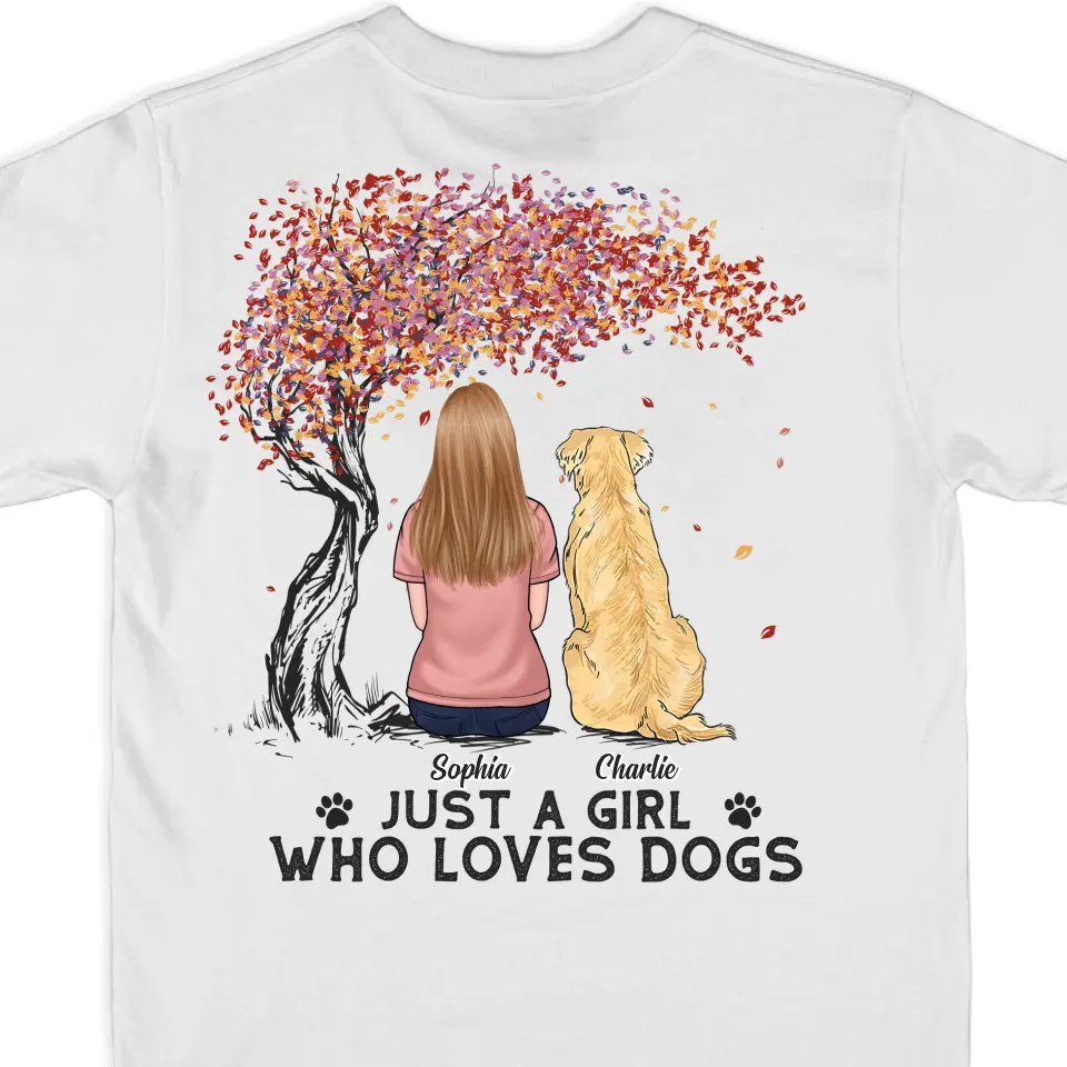 All You Need Is Love And A Dog - Dog Personalized Custom Back Printed Unisex T-shirt, Hoodie, Sweatshirt - Gift For Pet Owners, Pet Lovers - Image 2
