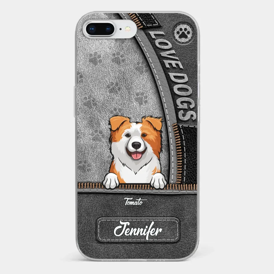 All You Need Is Love And A Dog - Dog Personalized Custom Clear Phone Case - Gift For Pet Owners, Pet Lovers - Image 3