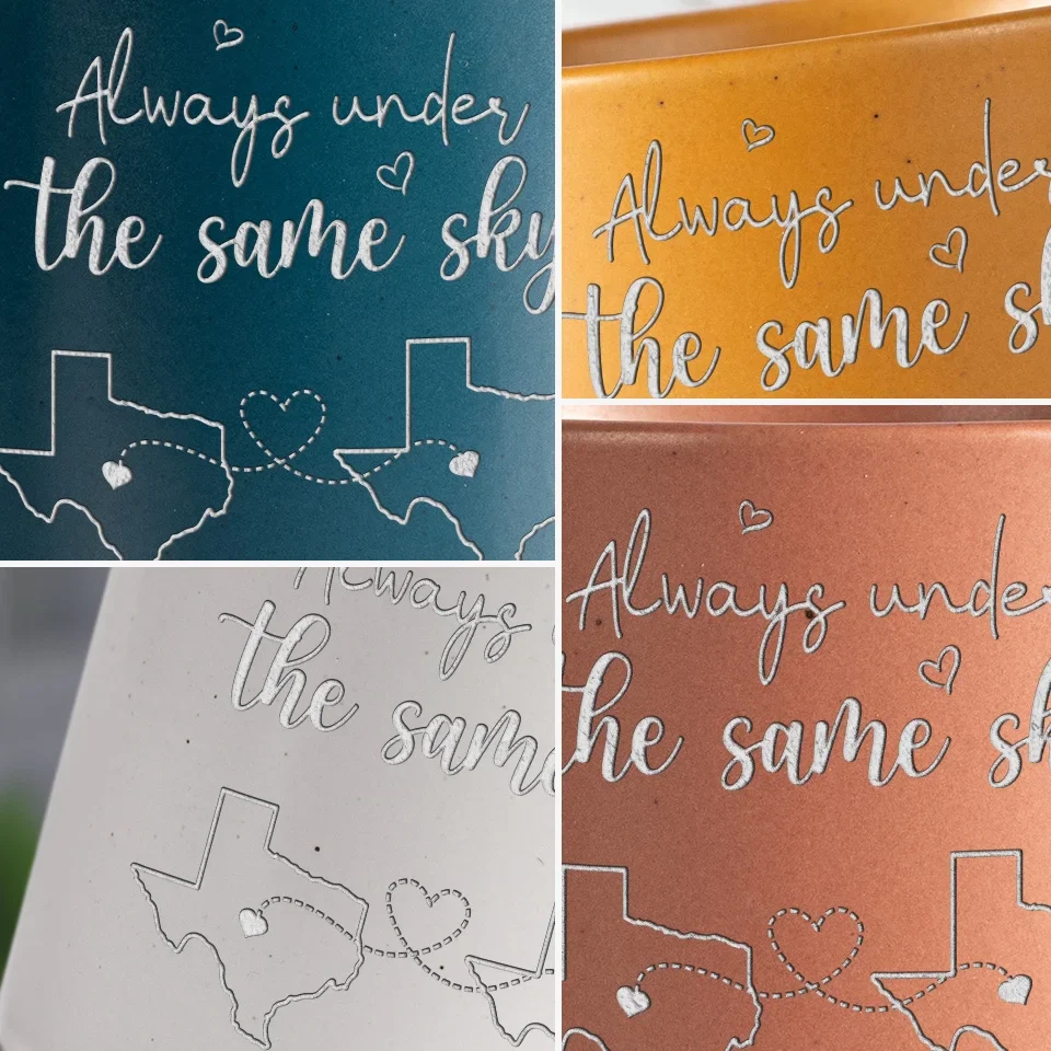 Always Under The Same Sky - Bestie Personalized Custom Pottery Mug - Gift For Best Friends, BFF, Sisters - Image 6