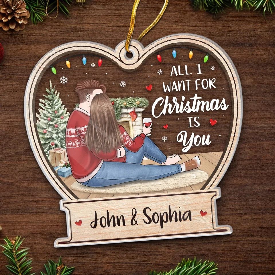 As Long As We Love, There Will Always Be Christmas - Couple Personalized Custom Ornament - Acrylic Custom Shaped - Christmas Gift For Husband Wife, Anniversary - Image 5