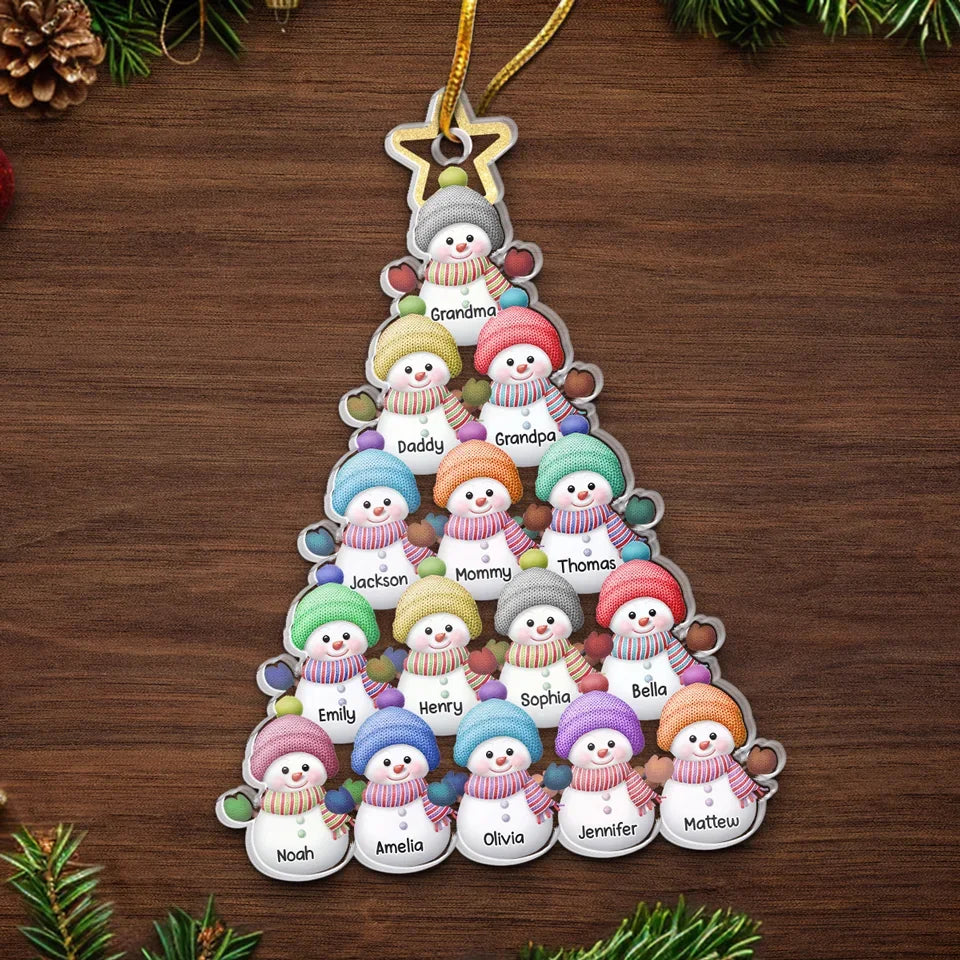 At Christmas Play And Make Good Cheer - Family Personalized Custom Ornament - Acrylic Custom Shaped - Christmas Gift For Family Members - Image 5