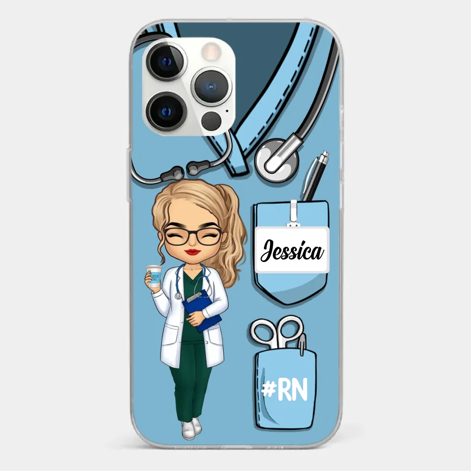Be The Nurse You Would Want As A Patient - Nurse Personalized Custom Clear Phone Case - Appreciation, Thank You Gift, Nurse Life, Doctor Life - Image 11