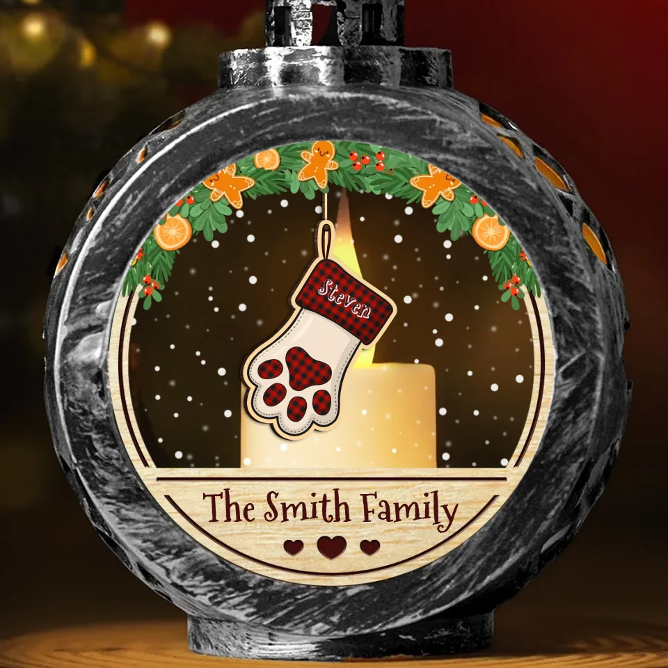 Believe In The Magic Of Christmas - Family Personalized Custom Candlelight Lantern Ornament - Christmas Gift For Family Members - Image 4