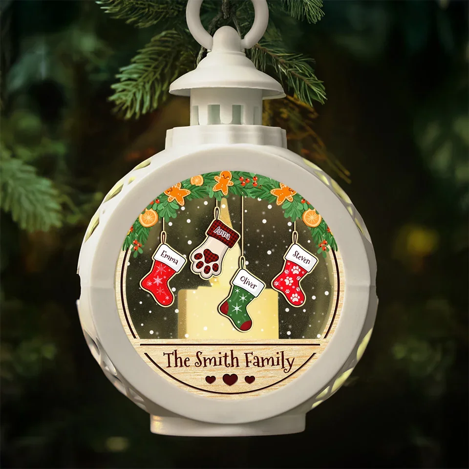 Believe In The Magic Of Christmas - Family Personalized Custom Candlelight Lantern Ornament - Christmas Gift For Family Members - Image 5