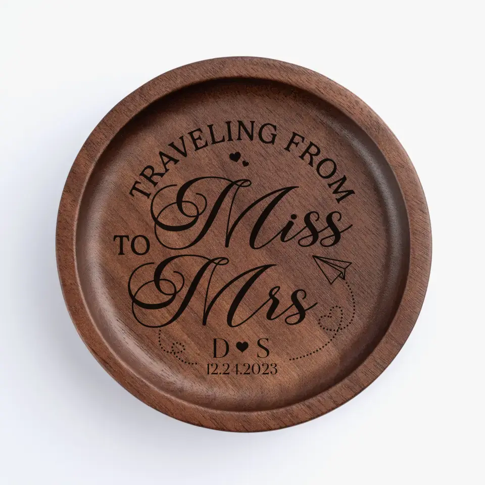 Besides Chocolate, You're My Favorite - Couple Personalized Custom Wooden Jewelry Dish - Gift For Husband Wife, Anniversary - Image 2