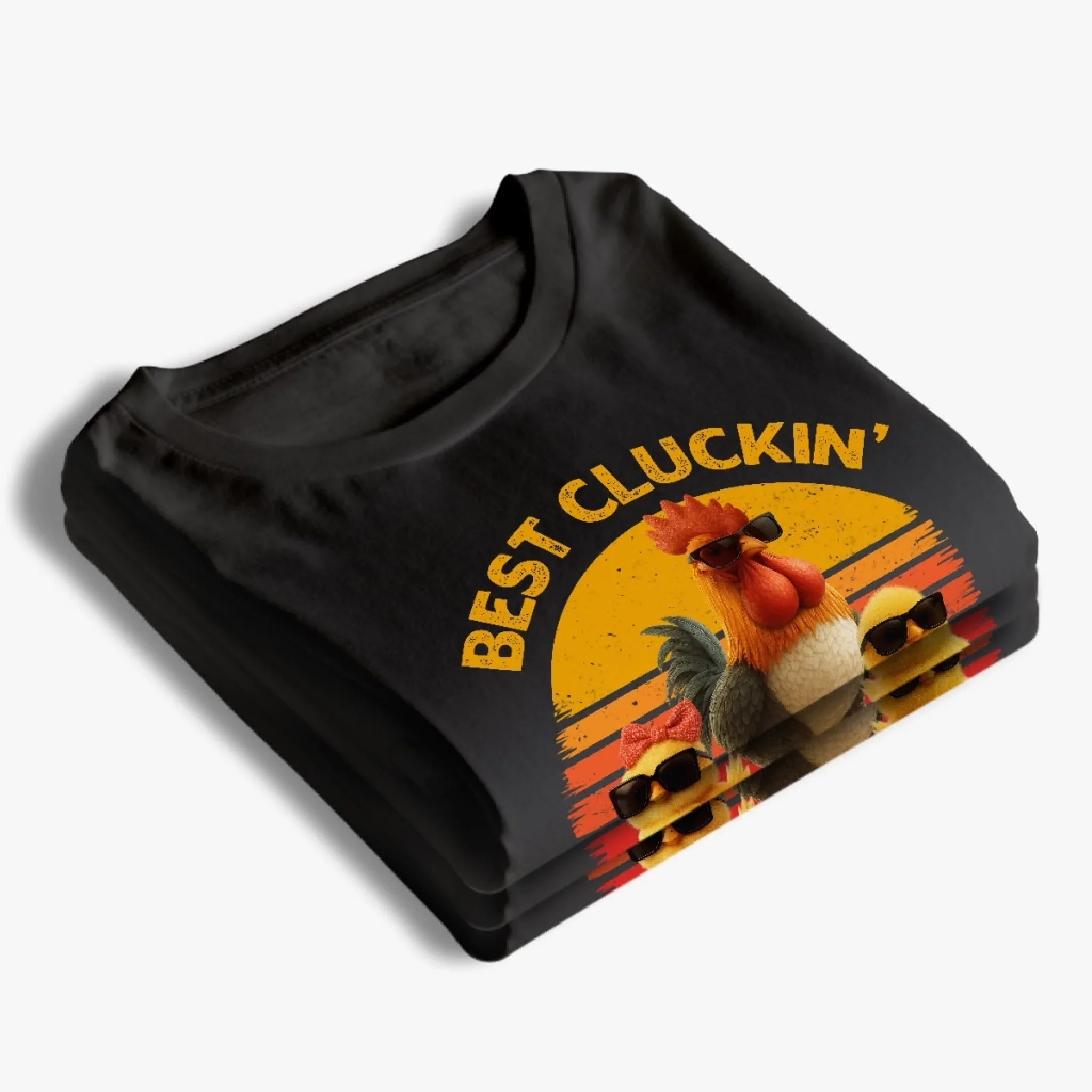 Best Cluckin' Dad Ever - Family Personalized Custom Unisex T-shirt, Premium T-shirt, Hoodie - Father's Day, Gift For Dad, Grandpa - Image 4