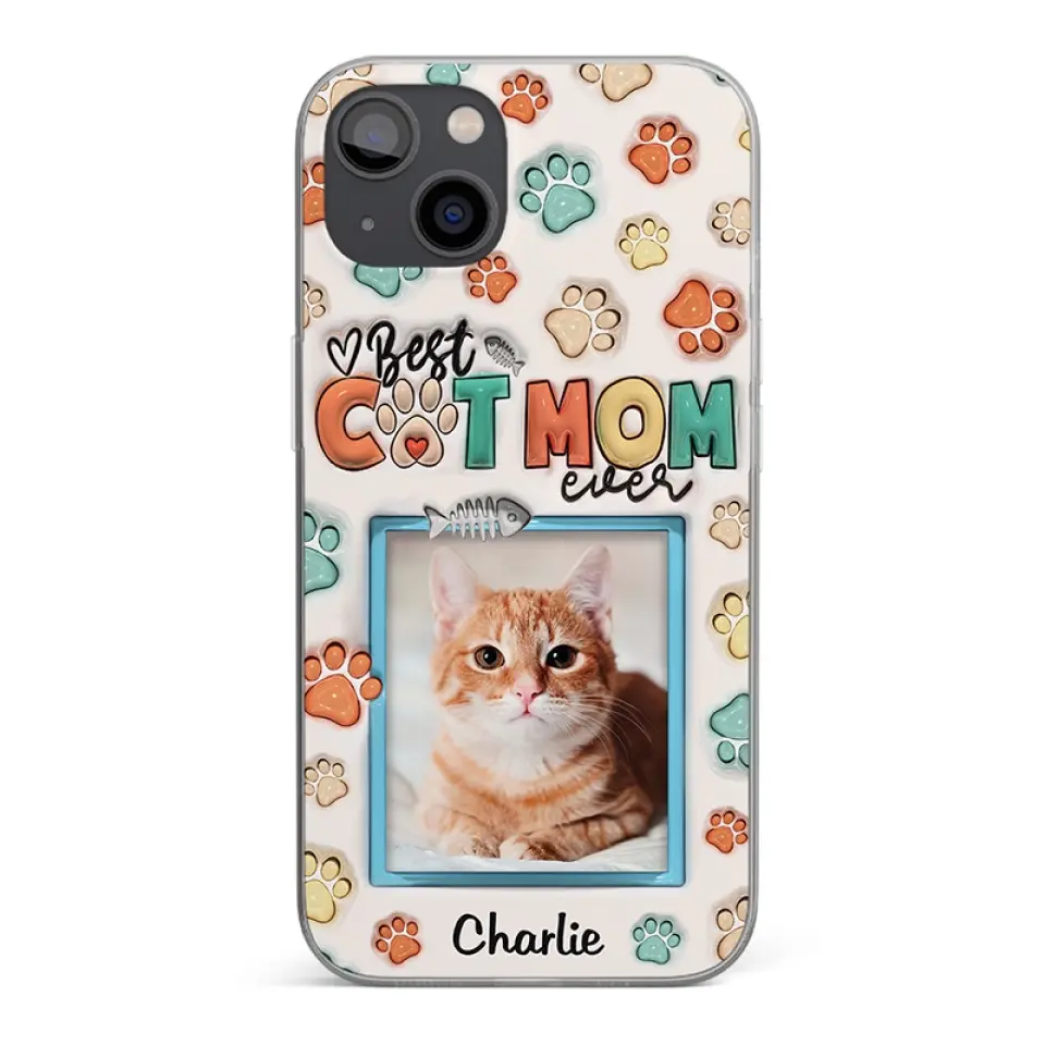 Best Dog Mom Ever - Dog & Cat Personalized Custom 3D Inflated Effect Printed Clear Phone Case - Mother's Day, Gift For Pet Owners, Pet Lovers - Image 28