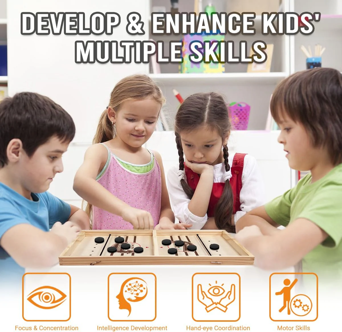 Best Interactive Game Ever - Fast Sling Puck Game - Gift For Family, Friends, Children - Image 5