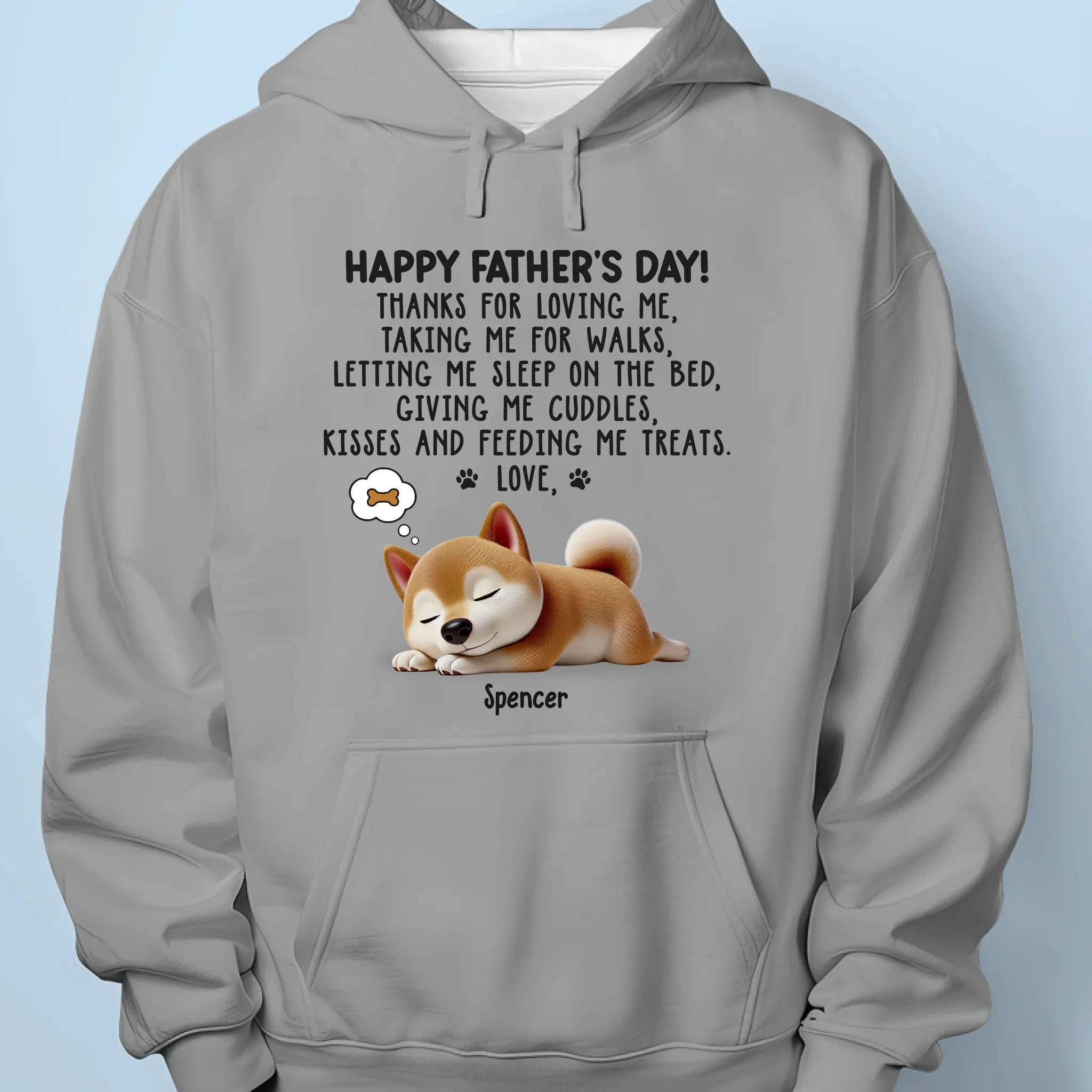 Best Walk Buddy, Best Cuddle Buddy - Dog Personalized Custom Unisex T-shirt, Premium T-shirt, Hoodie - Father's Day, Gift For Dad, Pet Owners, Pet Lovers - Image 7