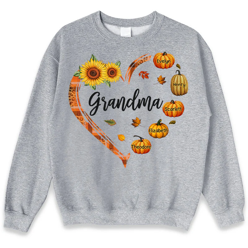 Blessed To Be Called Grandma - Family Personalized Custom Unisex T-shirt, Hoodie, Sweatshirt - Autumn Fall Gift For Grandma - Image 4