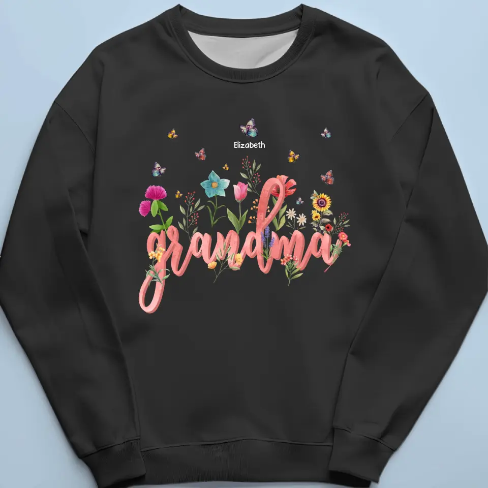 Blossoming Flowers In Garden Of Love - Family Personalized Custom Unisex T-shirt, Hoodie, Sweatshirt - Mother's Day, Gift For Mom, Grandma - Image 6