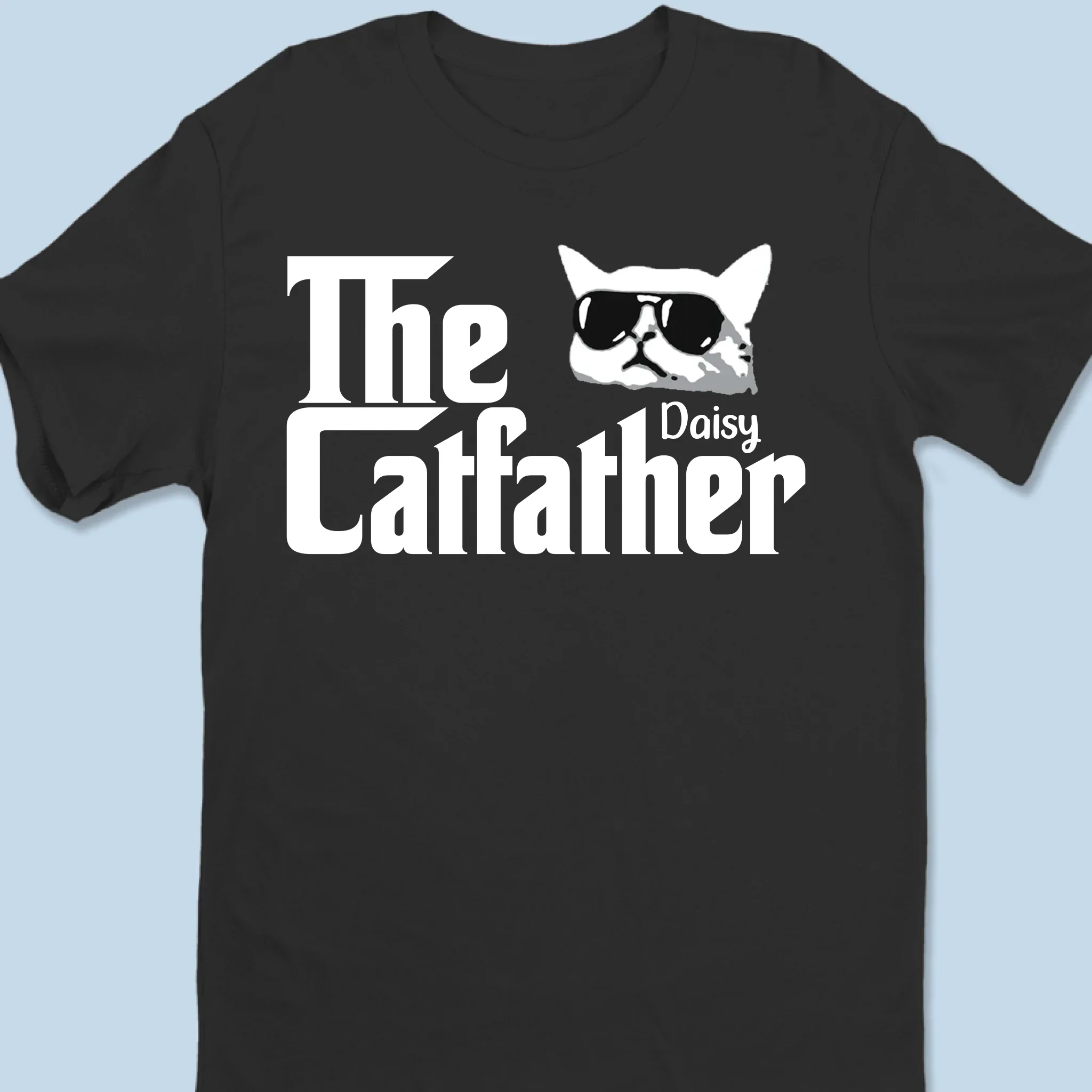 Boss Of The Litter - Cat Personalized Custom Unisex T-shirt, Premium T-shirt, Hoodie - Father's Day, Gift For Dad, Pet Owners, Pet Lovers - Image 6