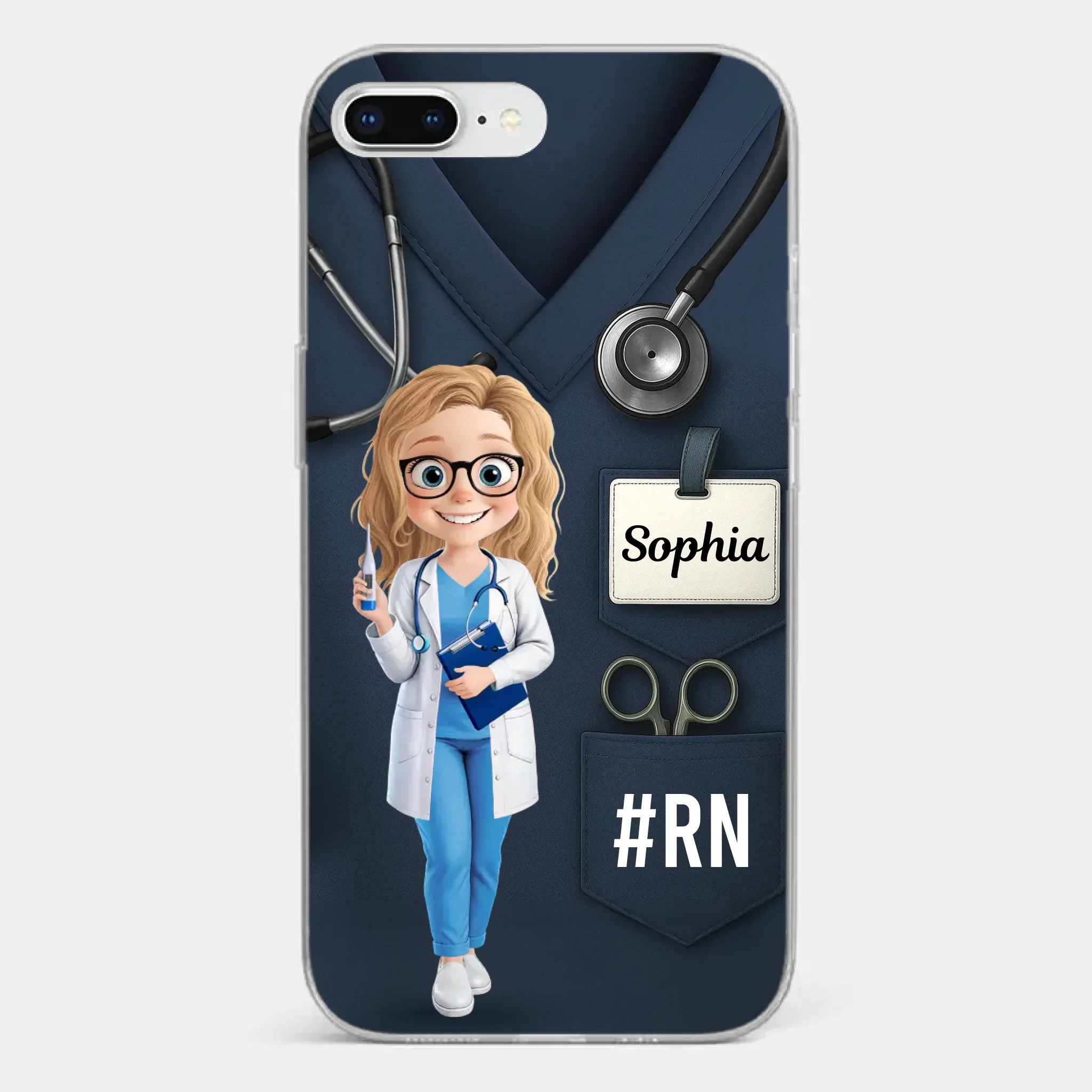 Caring Is My Superpower - Nurse Personalized Custom Clear Phone Case - Appreciation, Thank You Gift, Nurse Life, Doctor Life - Image 5