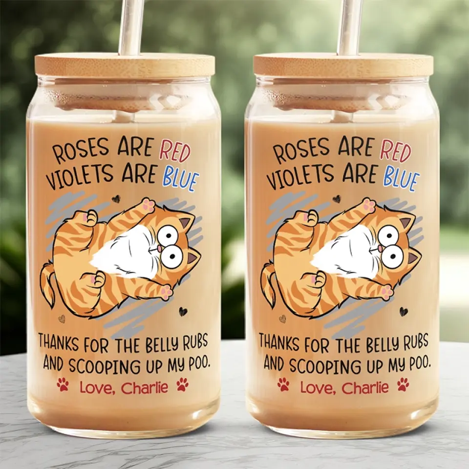 Cats Are Connoisseurs Of Comfort - Cat Personalized Custom Glass Cup, Iced Coffee Cup - Gift For Pet Owners, Pet Lovers - Image 8