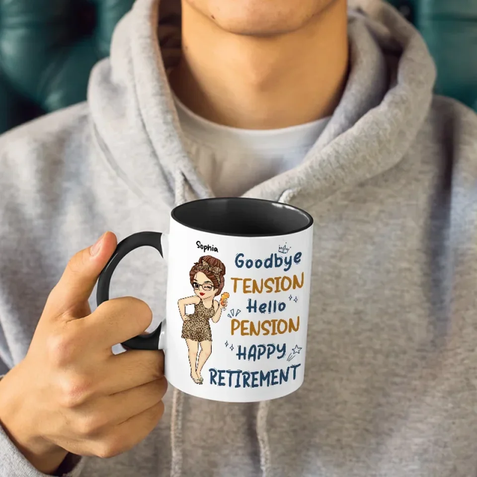 Celebrate Colleagues Who Are Ready For Relaxation - Coworker Personalized Custom Accent Mug - Appreciation, Retirement Gift For Coworkers, Work Friends, Colleagues - Image 4