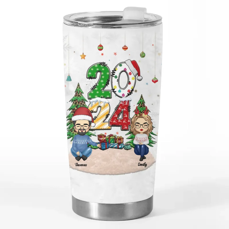 Christmas Eve Is For Families To Share - Family Personalized Custom Tumbler - Christmas Gift For Family Members - Image 2