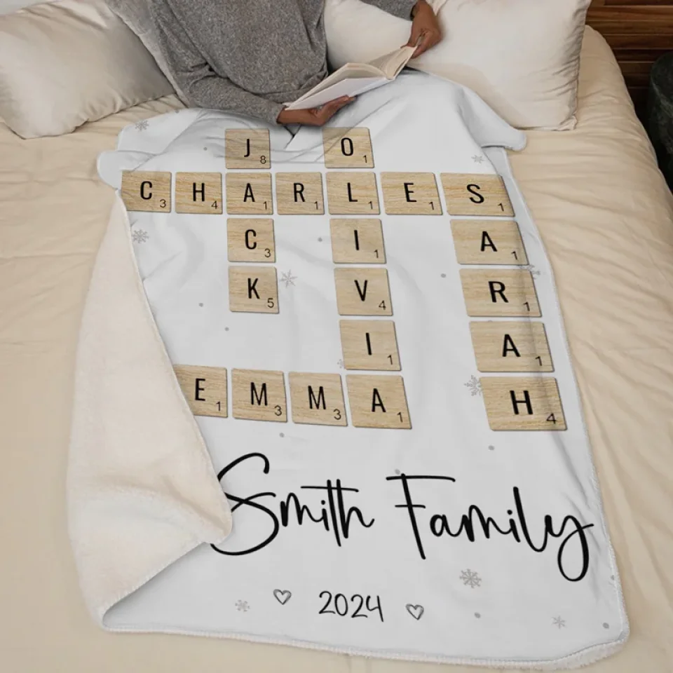 Christmas Is A Time For Family And Love - Family Personalized Custom Blanket - Christmas Gift For Family Members - Image 5