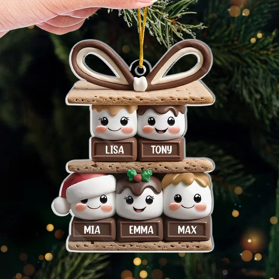 Christmas Is Best With Those You Love - Family Personalized Custom Ornament - Acrylic Custom Shaped - New Arrival, Christmas Gift For Family Members AMZ - Image 4