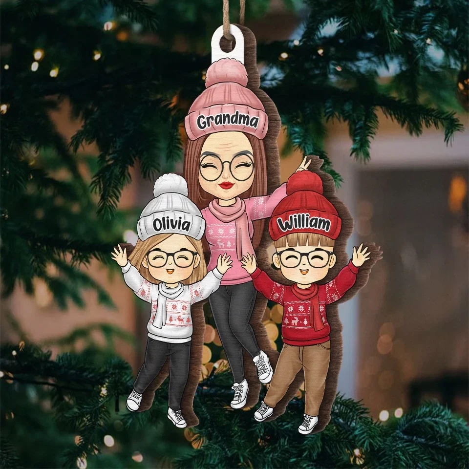 Christmas Magic Is Found In Family Togetherness - Family Personalized Custom Ornament - Wood Custom Shaped - Christmas Gift For Grandma, Grandpa - Image 5