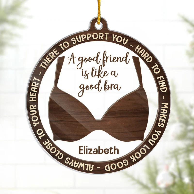 Close To Your Heart - Bestie Personalized Custom Ornament - Acrylic Custom Shaped - Christmas Gift For Best Friends, BFF, Sisters - Image 2