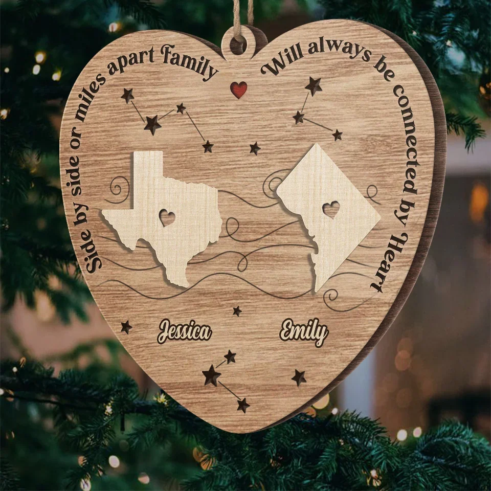 Counting Down The Days Until We Reunite - Family Personalized Custom Ornament - Wood Custom Shaped - Christmas Gift For Family Members - Image 5