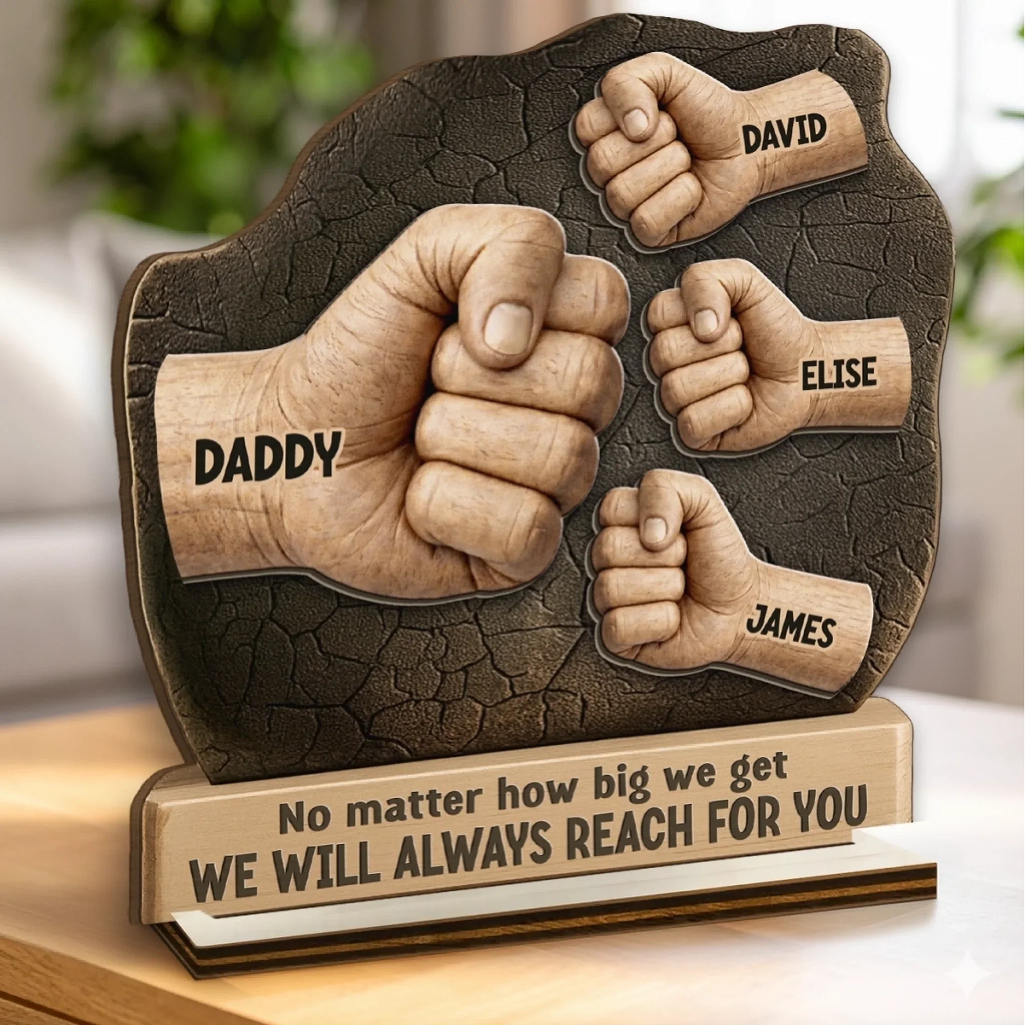 Custom 2-Layered Wooden Plaque - Personalized Father's Day Birthday Gifts For Dad, Grandpa - A Legacy Of Love - Image 3