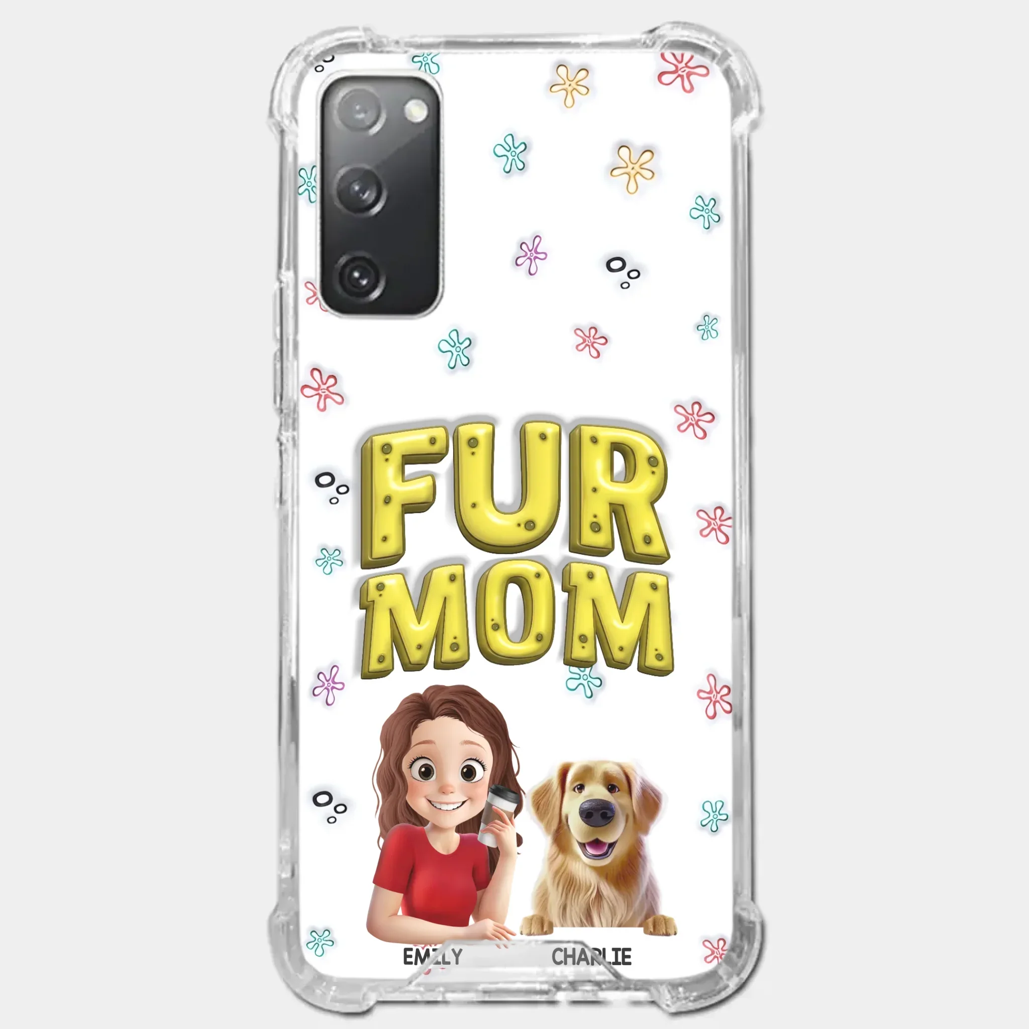 Custom 3D Inflated Effect Printed Clear Phone Case - Personalized Birthday Gifts For Dog Cat Lovers, Dog Dad And Mom, Cat Owners - Small Paws Big Happiness - Image 38
