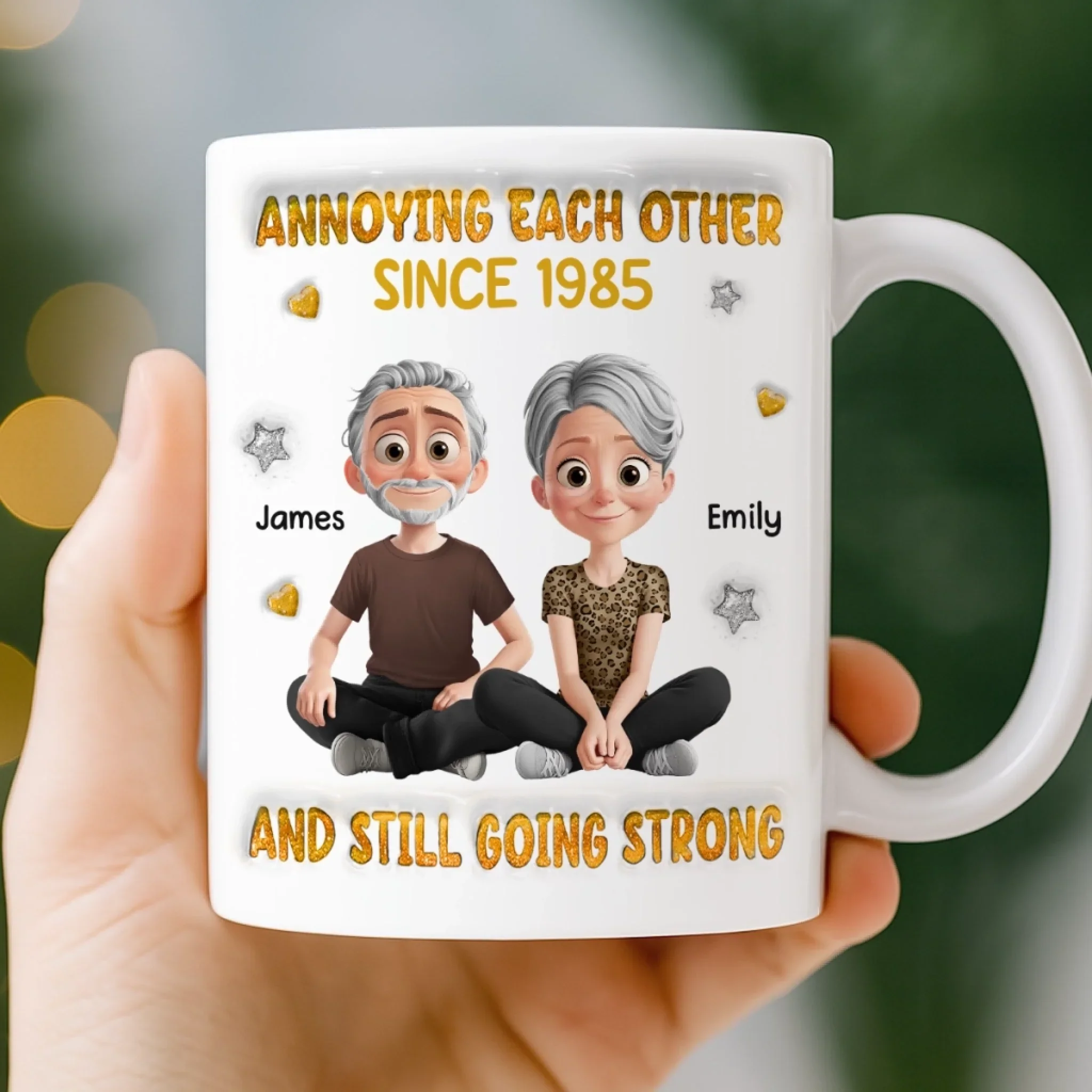 Custom 3D Inflated Effect Printed Mug - Personalized Anniversary Wedding Gifts For Husband And Wife, Him And Her - You Are My Home - Image 5