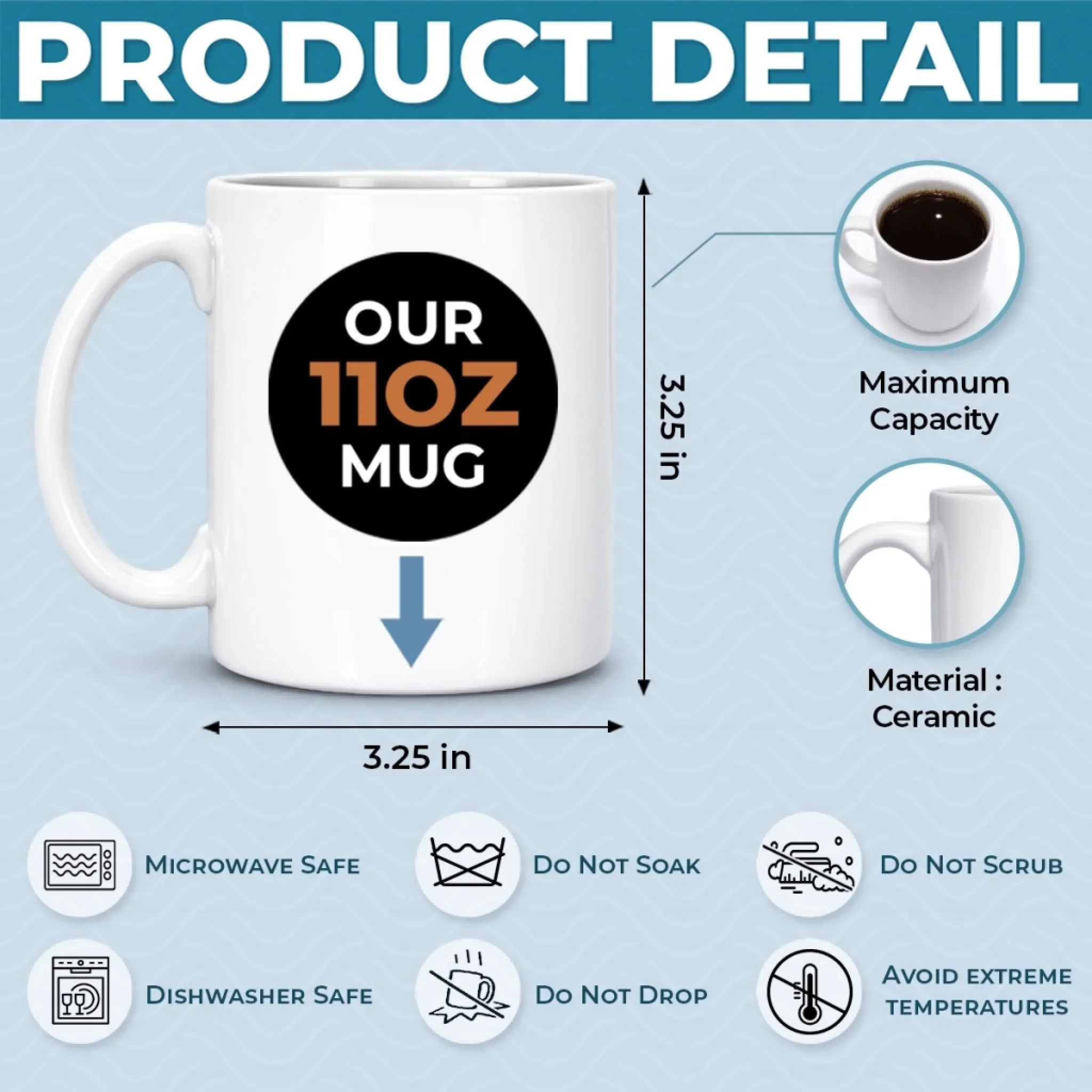 Custom 3D Inflated Effect Printed Mug - Personalized Birthday Gifts For Son - My Son My Pride - Image 7