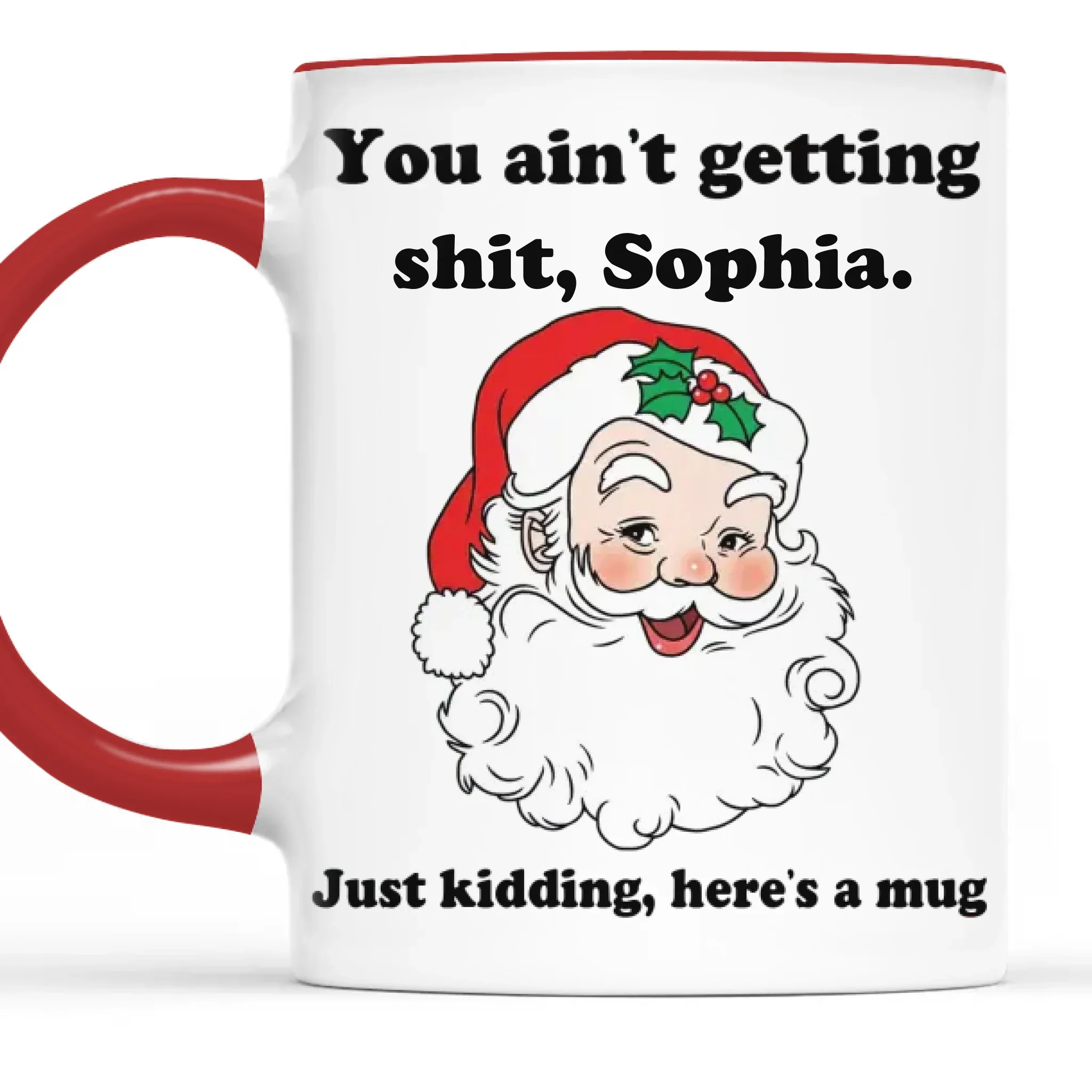Custom Accent Mug - Personalized Christmas Funny Gifts For Best Friends, Family, Coworker, Work Bestie - Too Cute To Function - Image 2